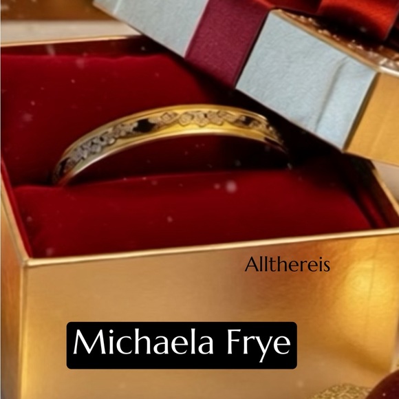 ❤️Michaela Frye gold enamel bangle - Picture 5 of 16
